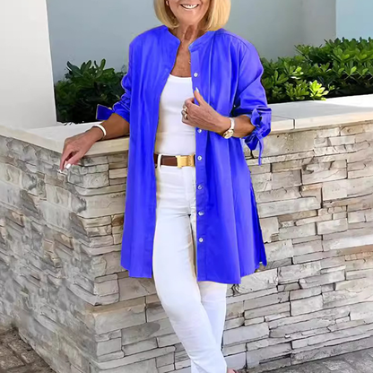 Kathe™ | Elegant Flowing Button-Up Jacket