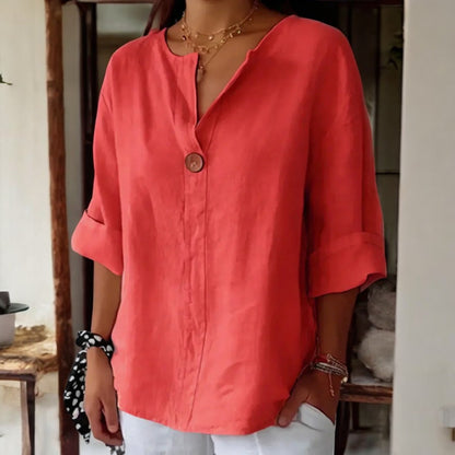Arabella Casual V Neck Shirt