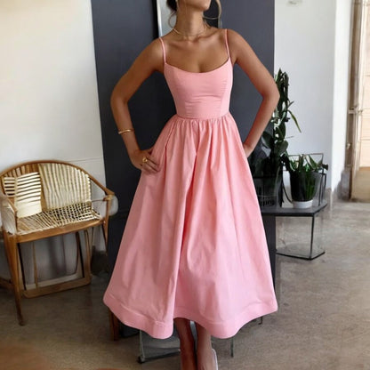 Virginia Fold Strap Large Swing Dress