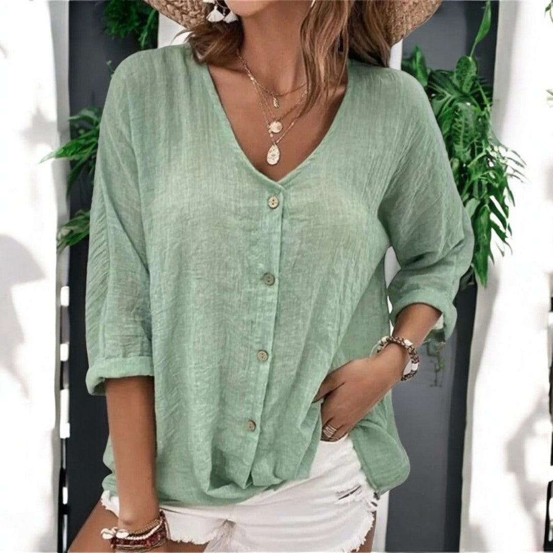 Ramona Long Sleeve V-neck Top