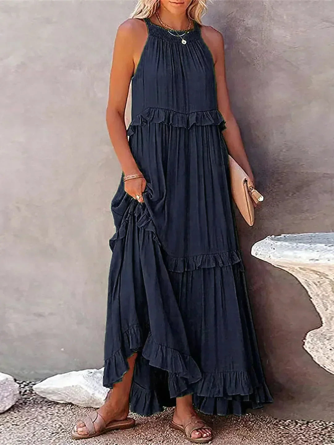 Rachel™ Sleeveless Maxi Dress