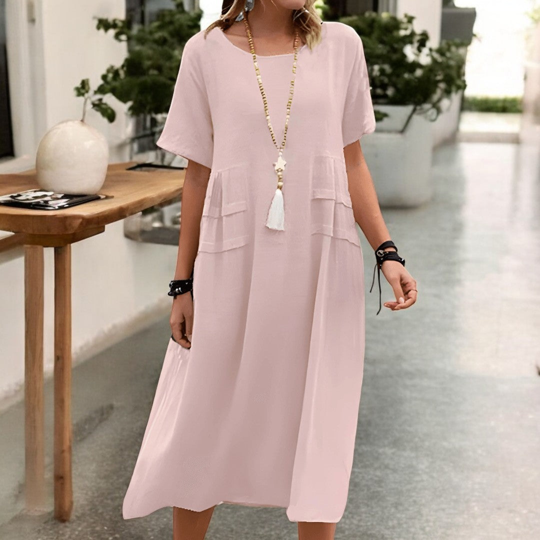 Aisha Maxi Short Sleeve Dress
