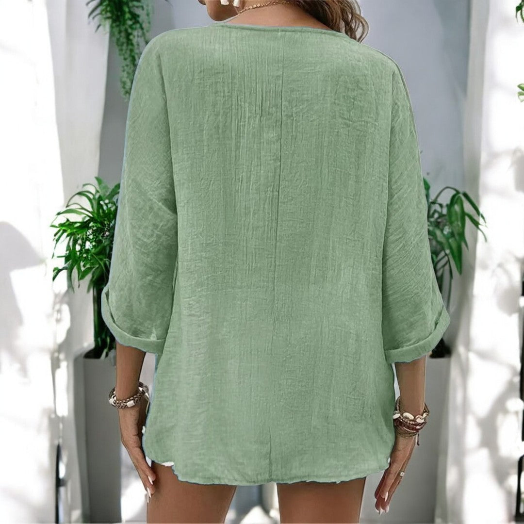 Ramona Long Sleeve V-neck Top