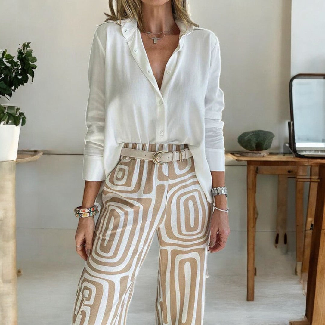 Maisy Shirt Loose Trousers Set