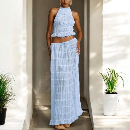 Analia Summer Backless Sling Top Set