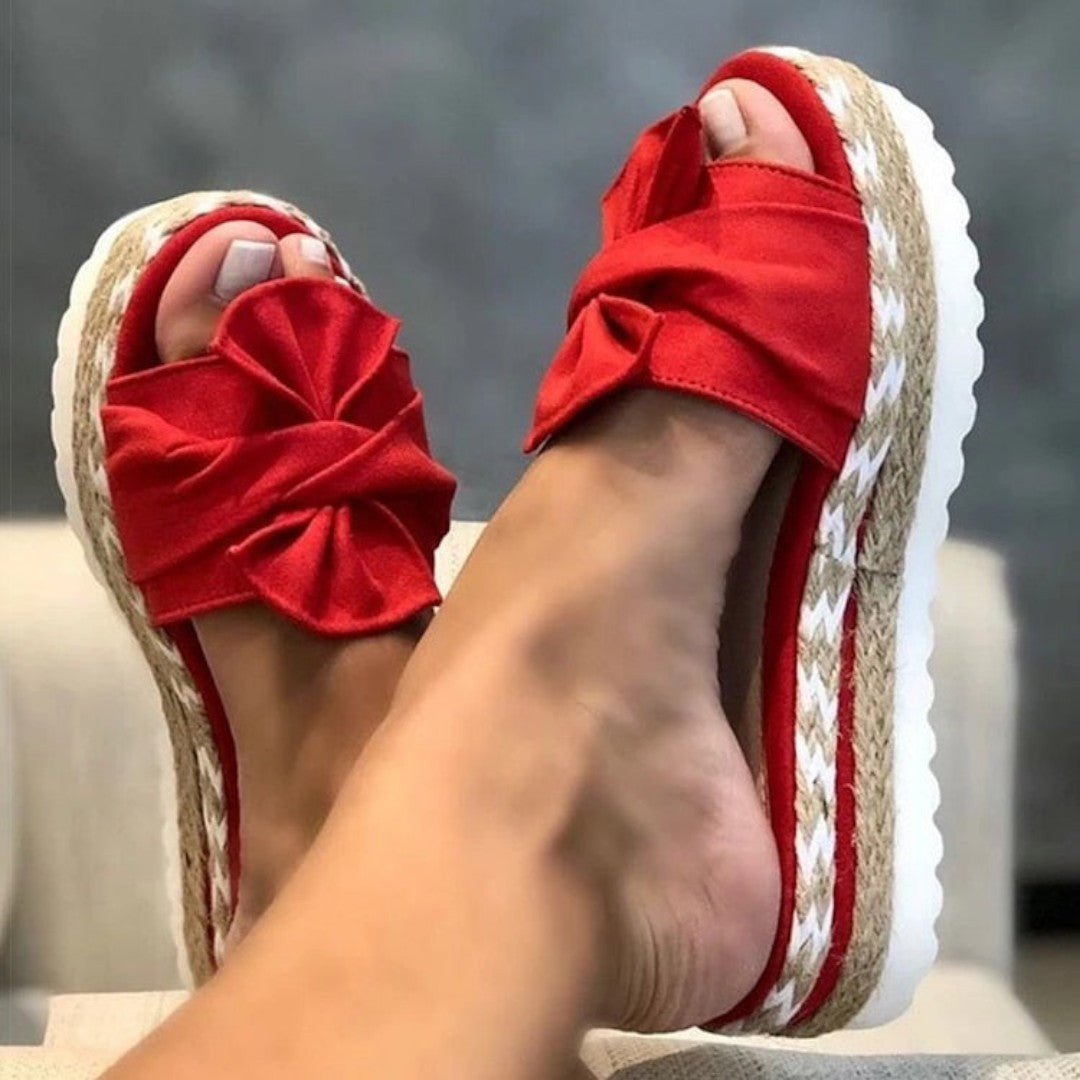Anika Summer Sandals with Bow