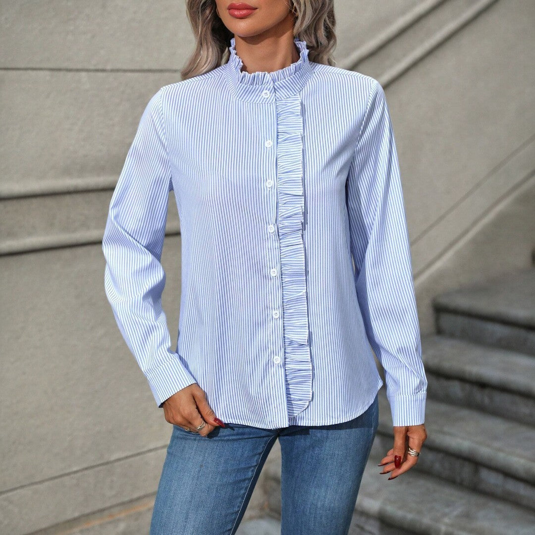 Alondra Loose Striped Blouse