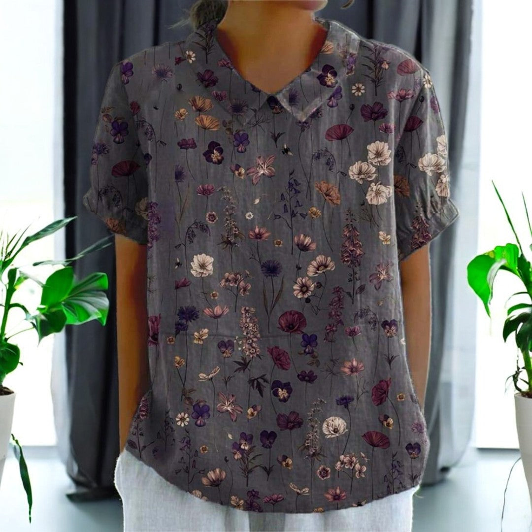 Bridget Cotton and Linen Blouse
