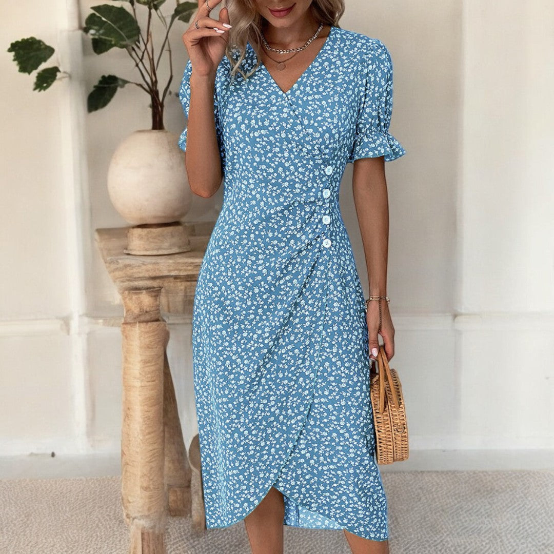 Diana Fresh Bloom V-Neck Dress