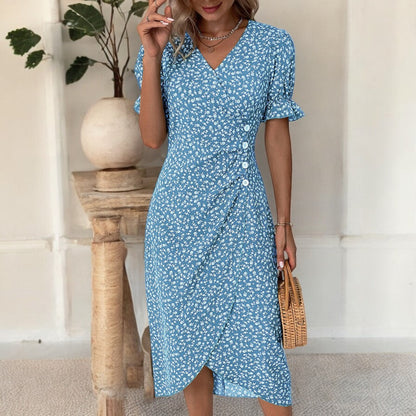 Diana Fresh Bloom V-Neck Dress