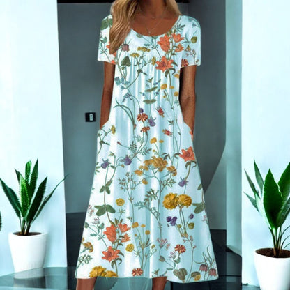 Alena Boho Floral Dress