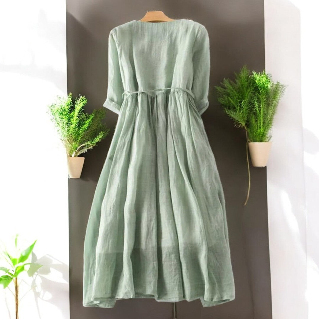 Danna Linen Summer Dress