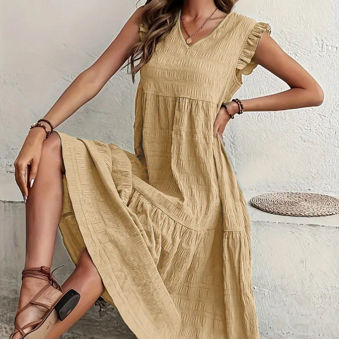 Carla Textured Midi Dress