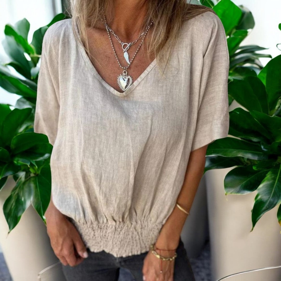 Lana Cotton Linen Summer Top
