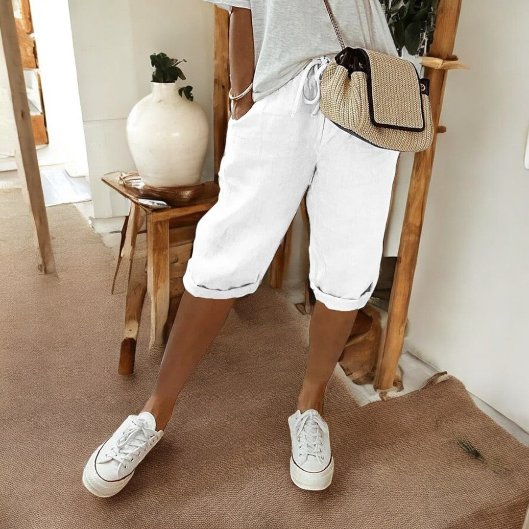 Zuri Cotton-Linen Pants
