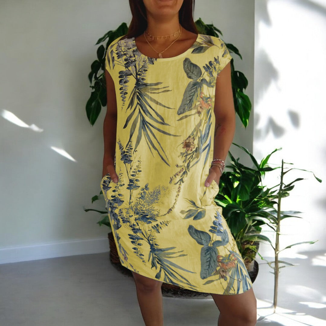 Aniyah Floral Mid Length Dress