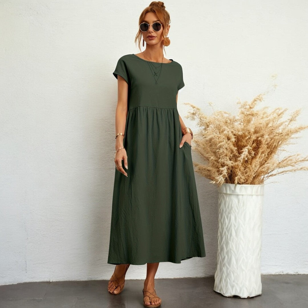 Izabella Sleeveless Dress With Pocket