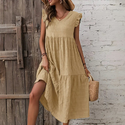 Carla Textured Midi Dress