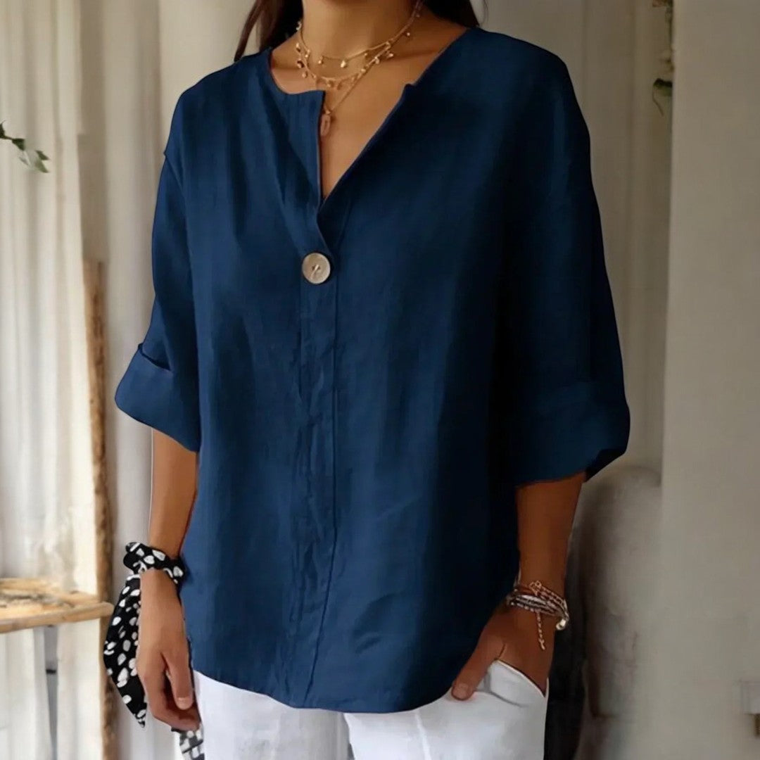 Arabella Casual V Neck Shirt