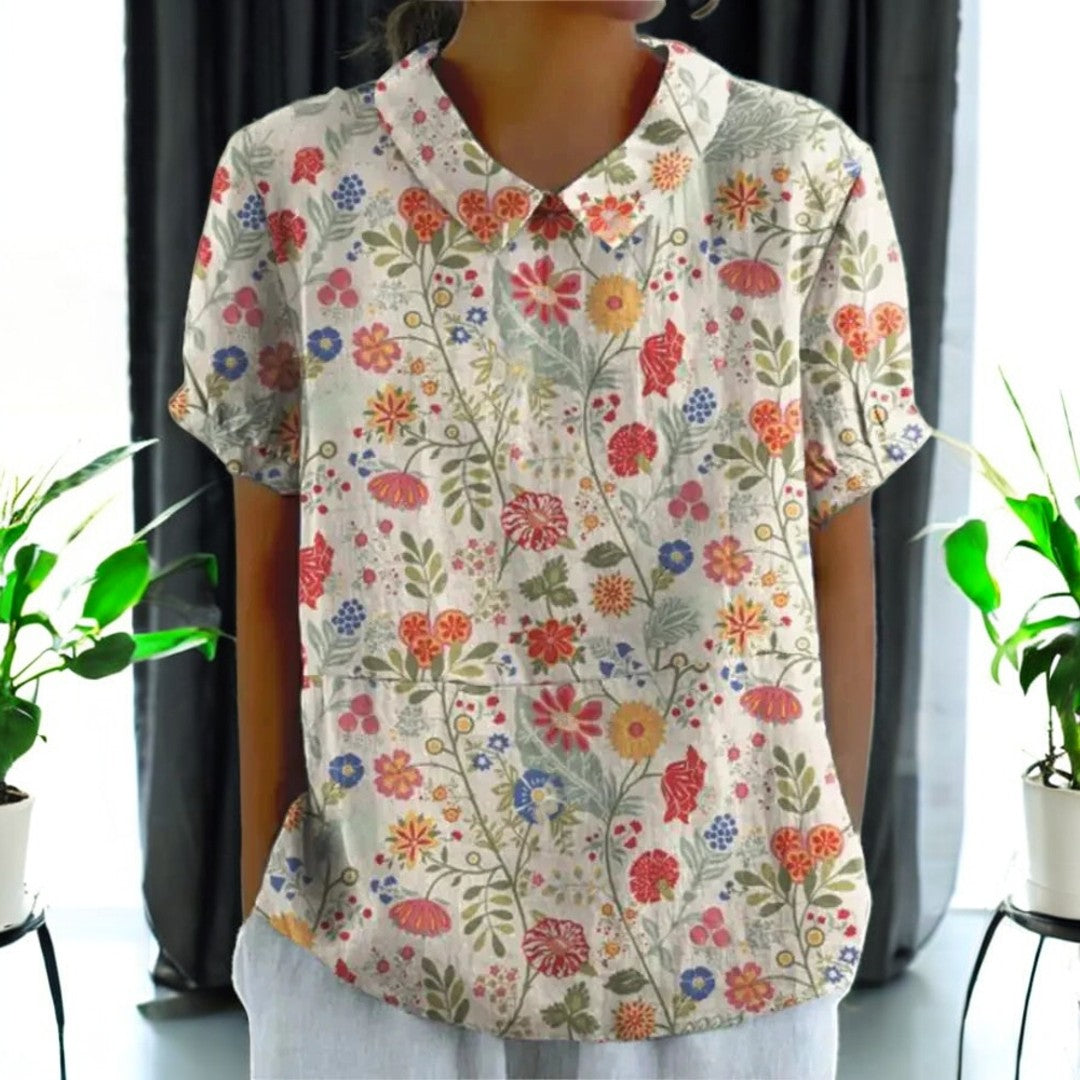 Bridget Cotton and Linen Blouse