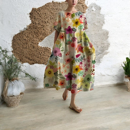 Camryn Boho Floral Dress