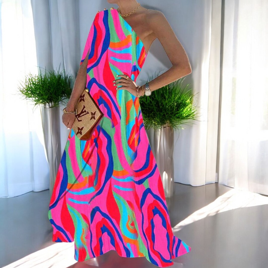 Lorelei One Shoulder Long Dress