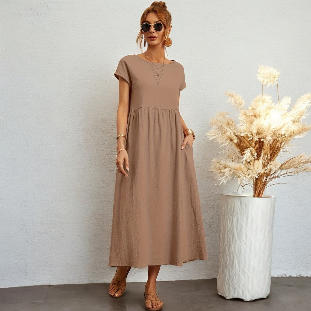 Izabella Sleeveless Dress With Pocket