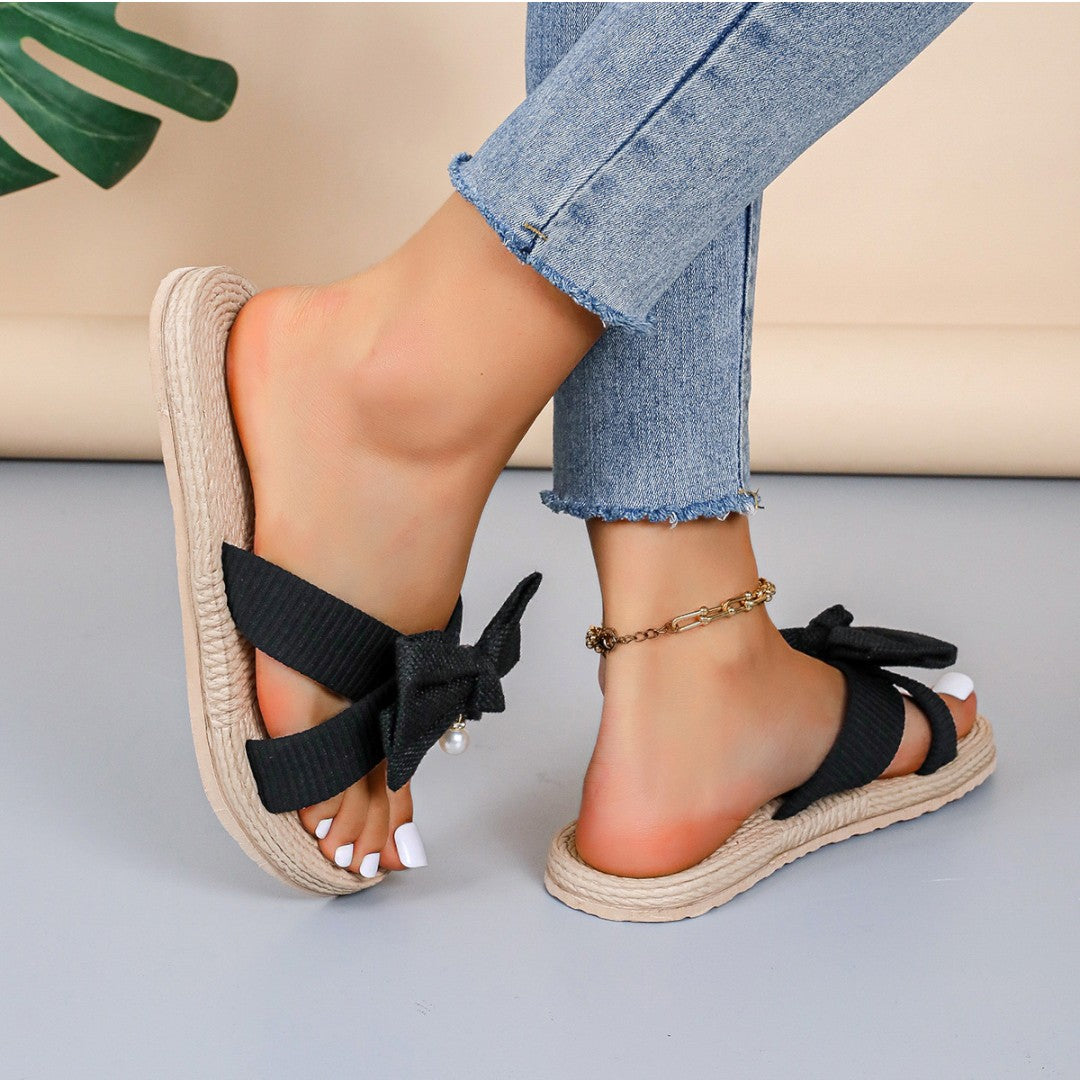 Kara Summer Sandals with Bow