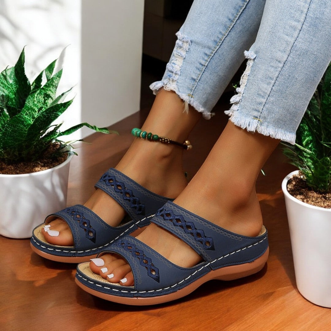 Katalina Summer Sandals Slope Heel