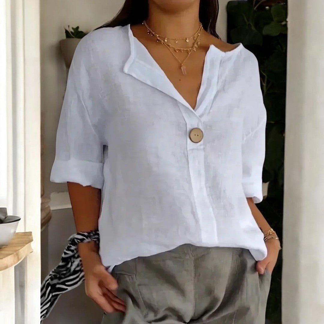 Arabella Casual V Neck Shirt