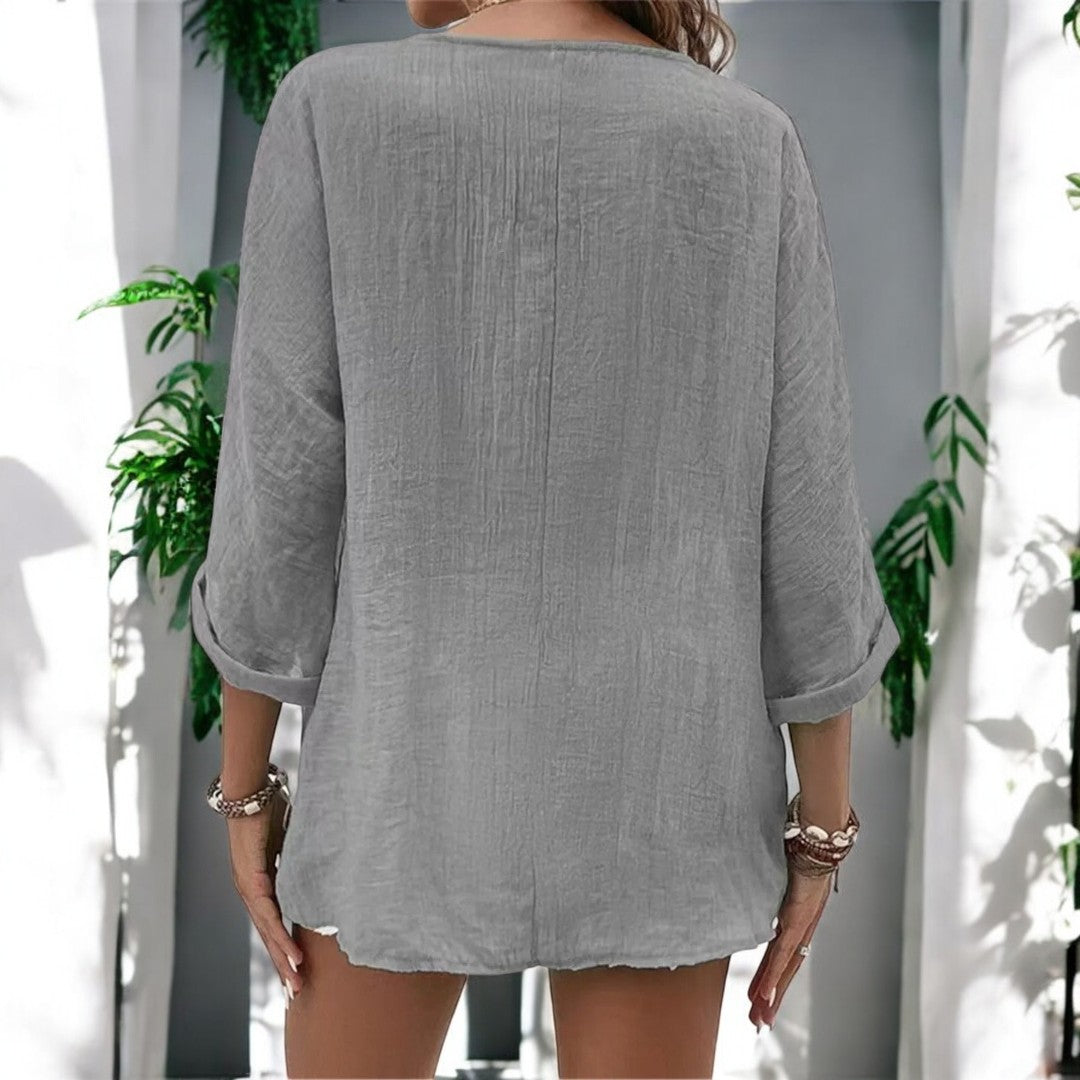 Ramona Long Sleeve V-neck Top