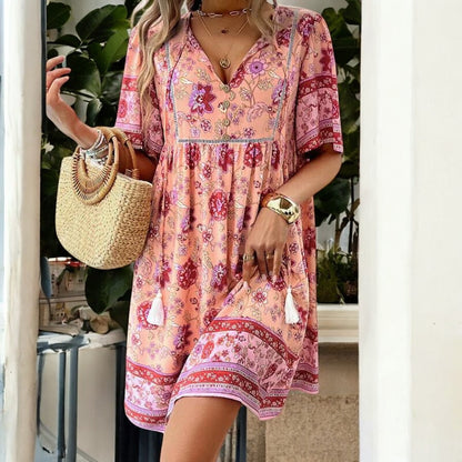 Reina Floral Summer Dress