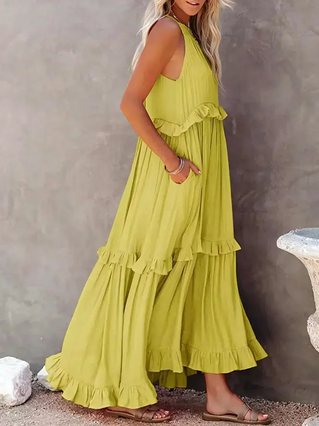 Rachel™ Sleeveless Maxi Dress