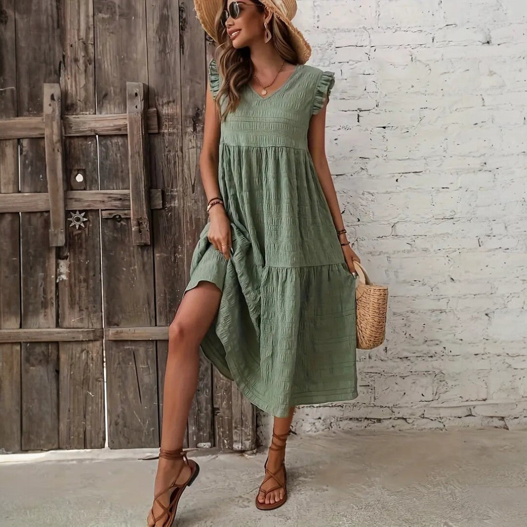 Carla Textured Midi Dress