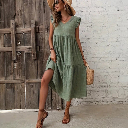 Carla Textured Midi Dress