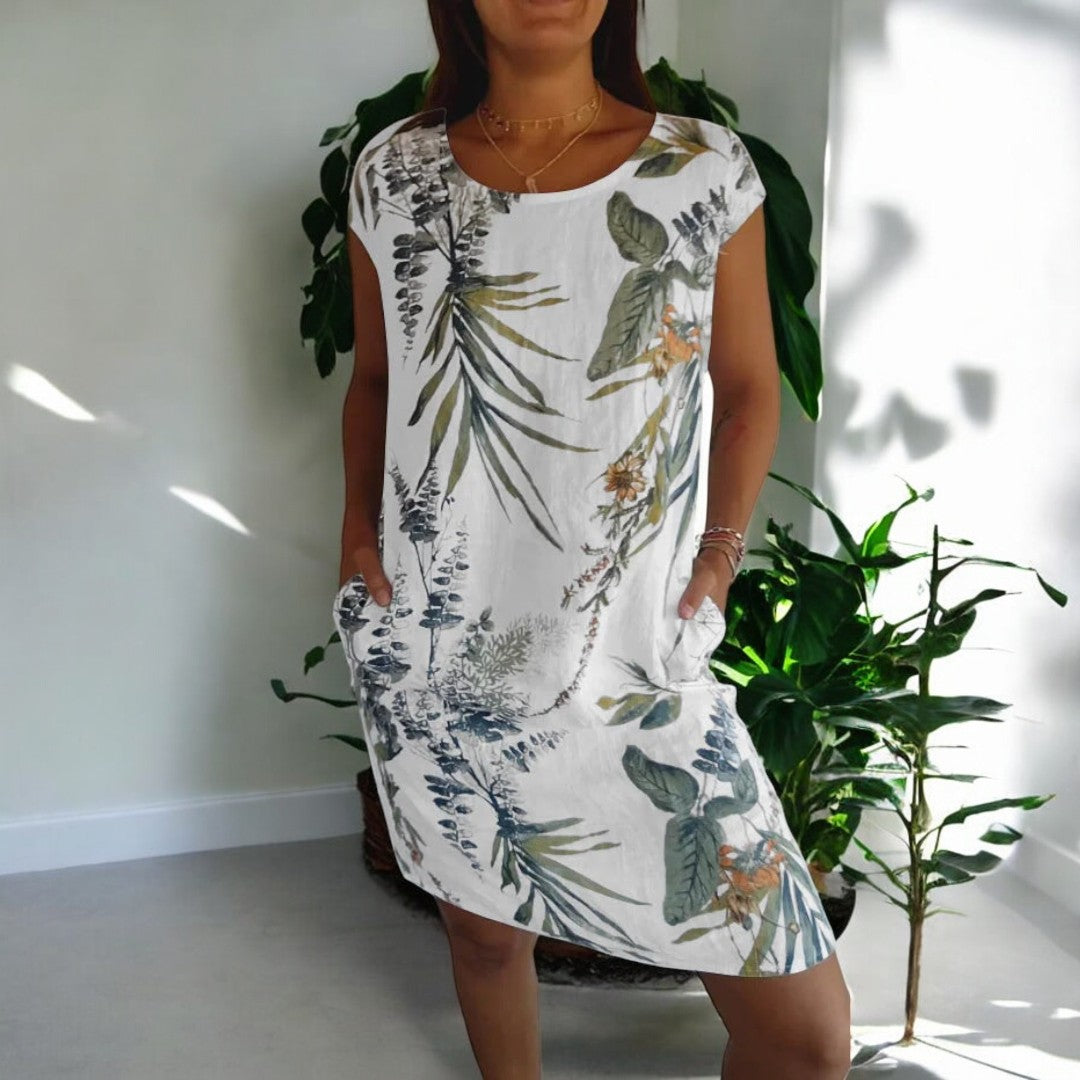 Aniyah Floral Mid Length Dress