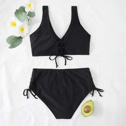 Aleena Solid Swimwear Bikini