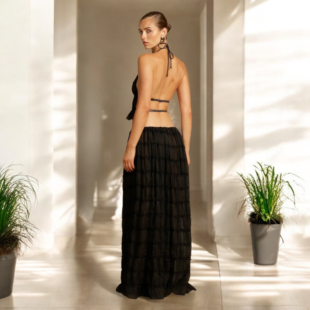 Analia Summer Backless Sling Top Set