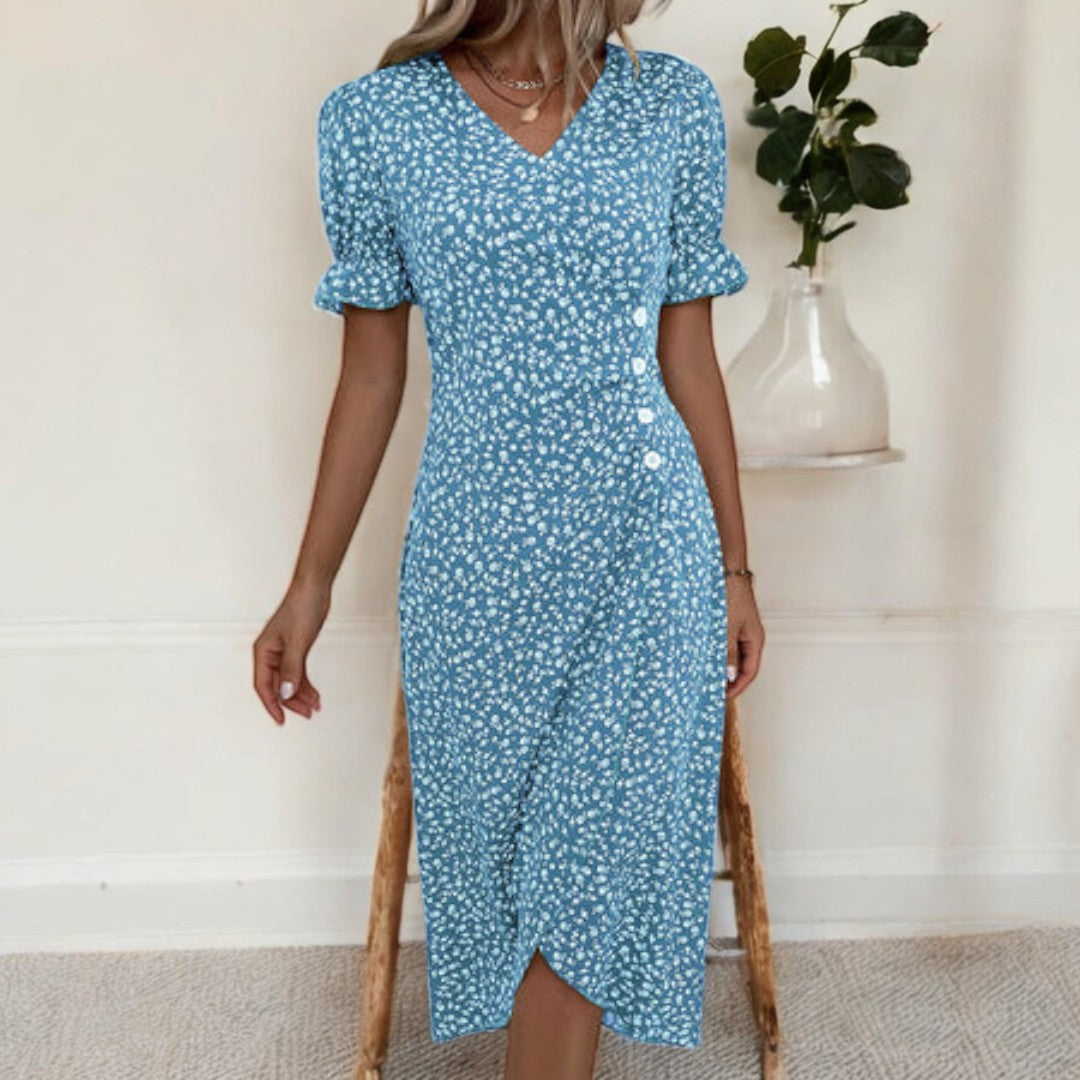 Diana Fresh Bloom V-Neck Dress
