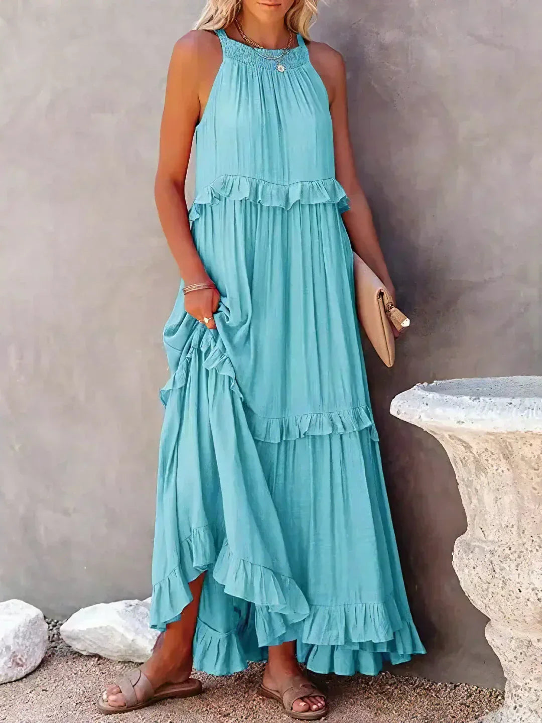 Rachel™ Sleeveless Maxi Dress
