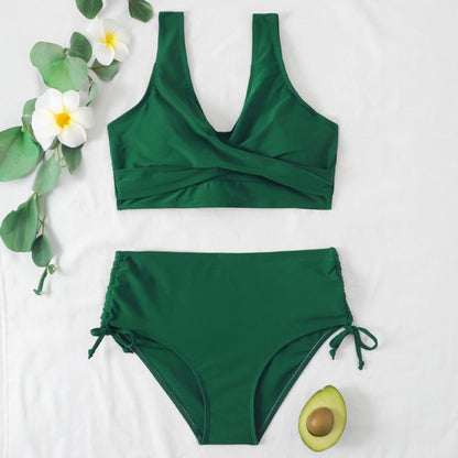 Aleena Solid Swimwear Bikini