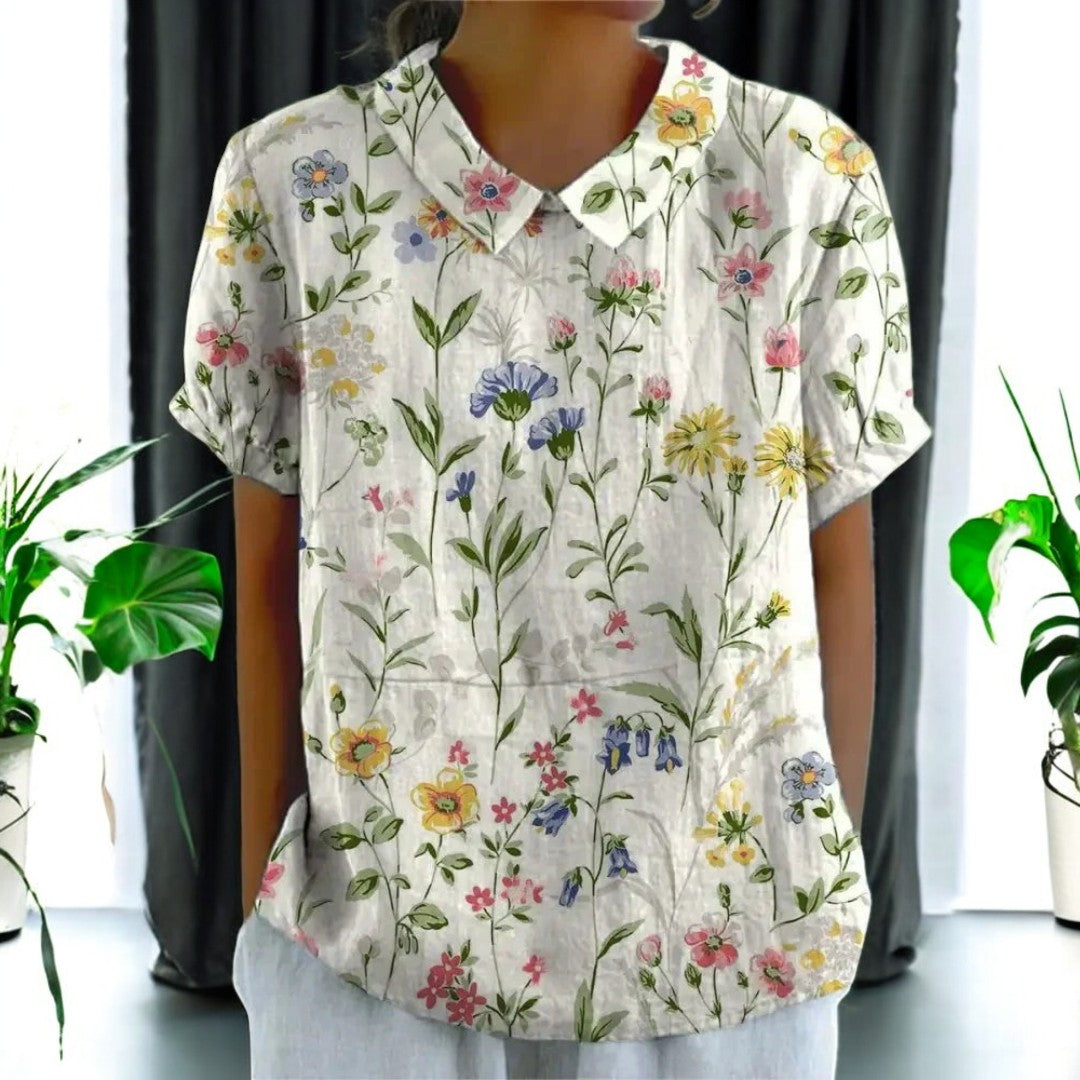 Bridget Cotton and Linen Blouse