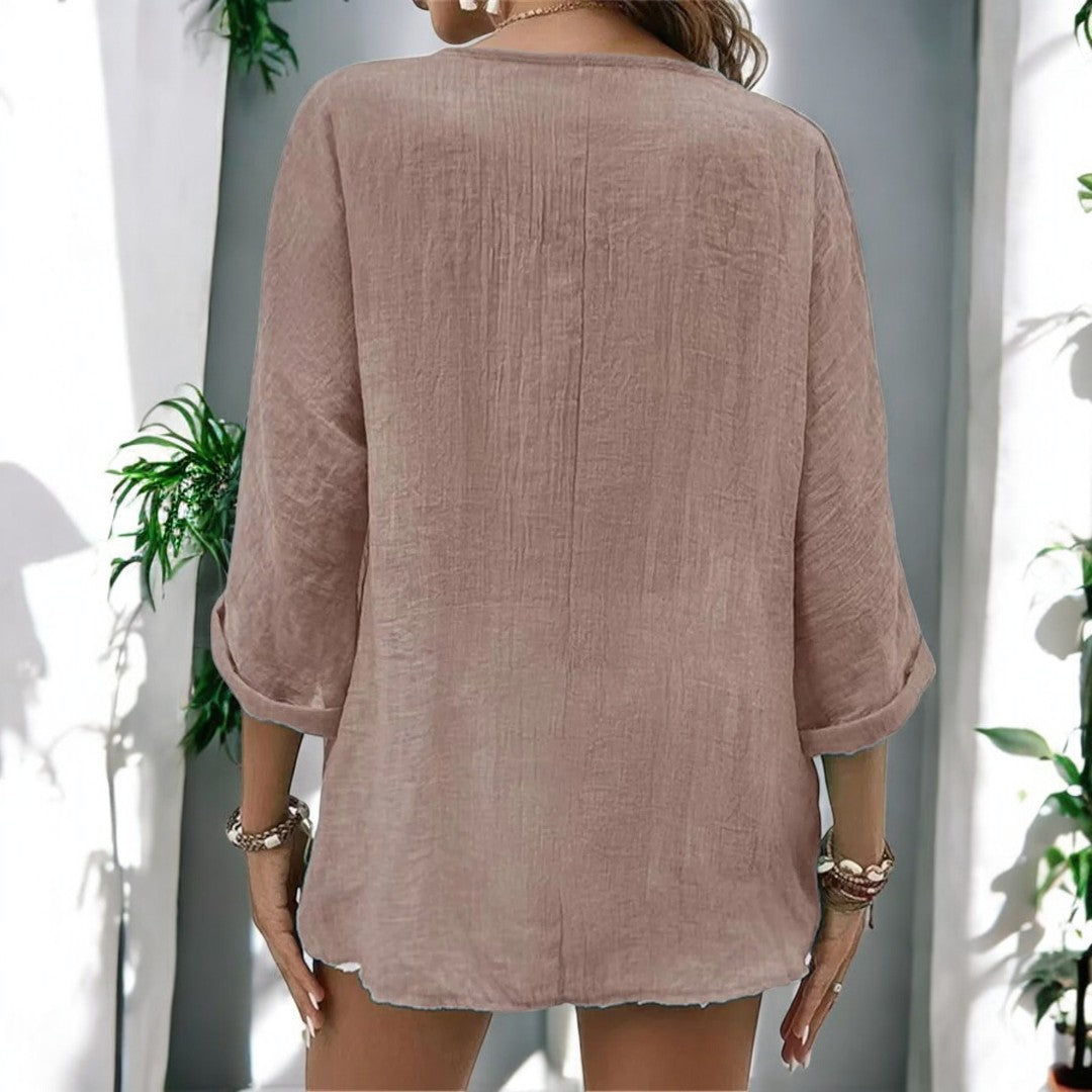 Ramona Long Sleeve V-neck Top