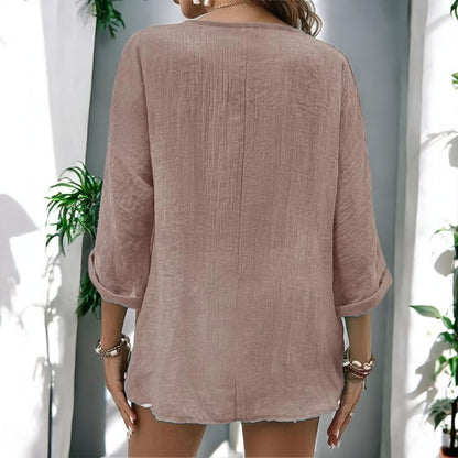 Ramona Long Sleeve V-neck Top