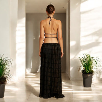 Analia Summer Backless Sling Top Set