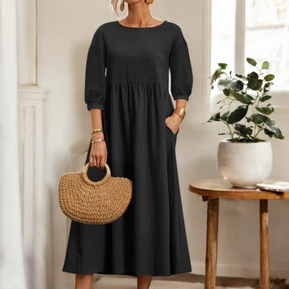 Lorelai Loose Cotton Linen Dress