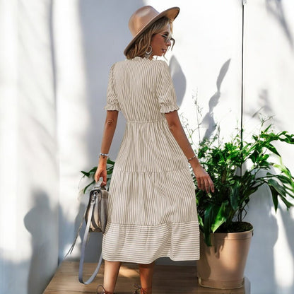 Alma Classy V-neck Dress
