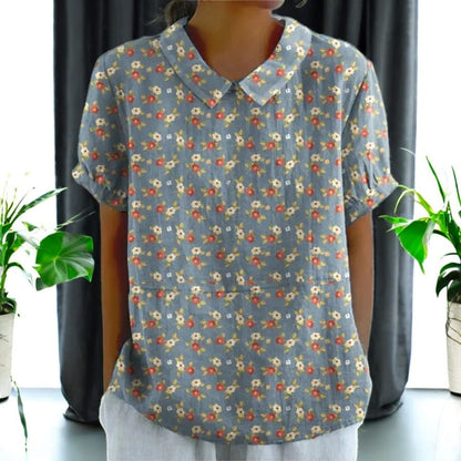 Bridget Cotton and Linen Blouse