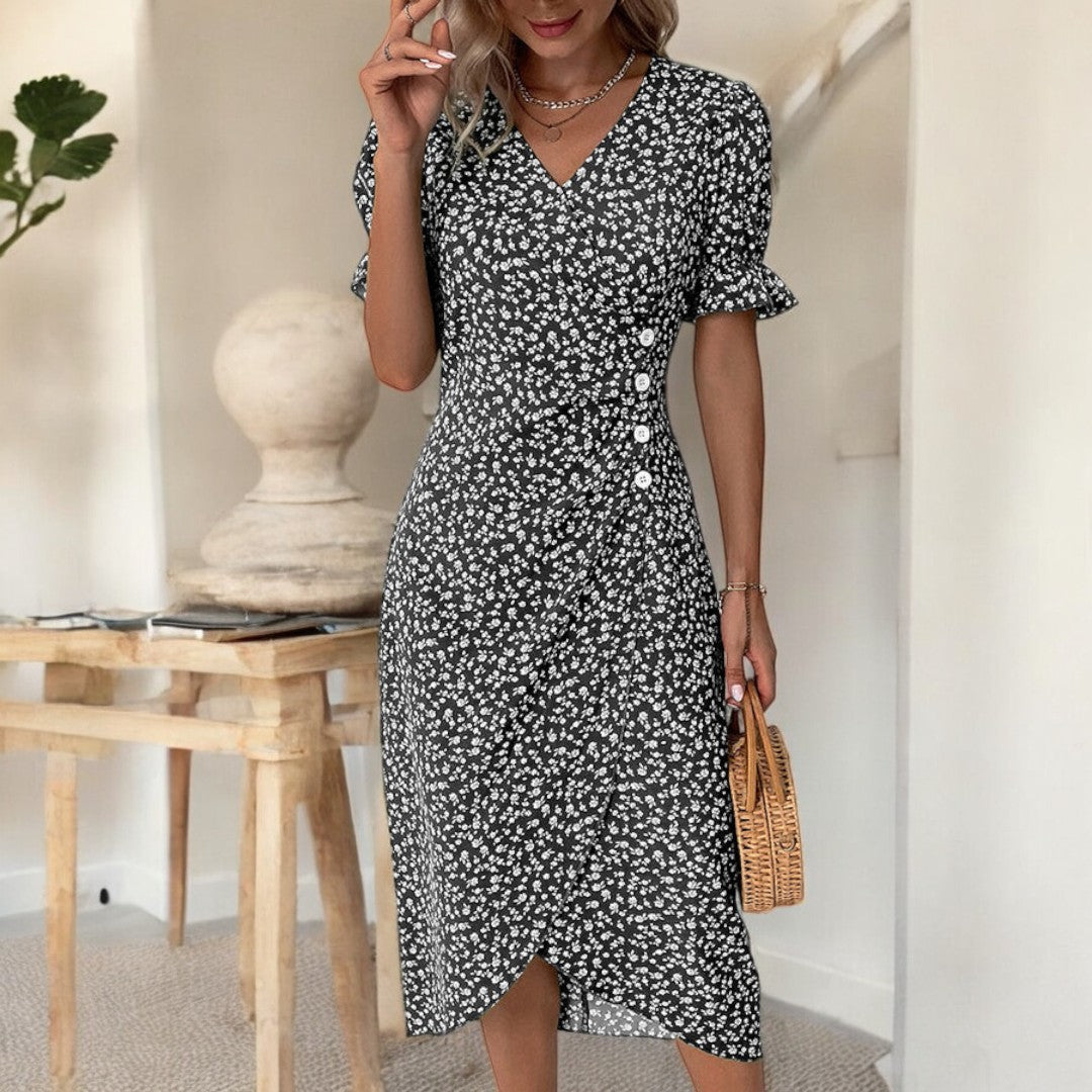 Diana Fresh Bloom V-Neck Dress