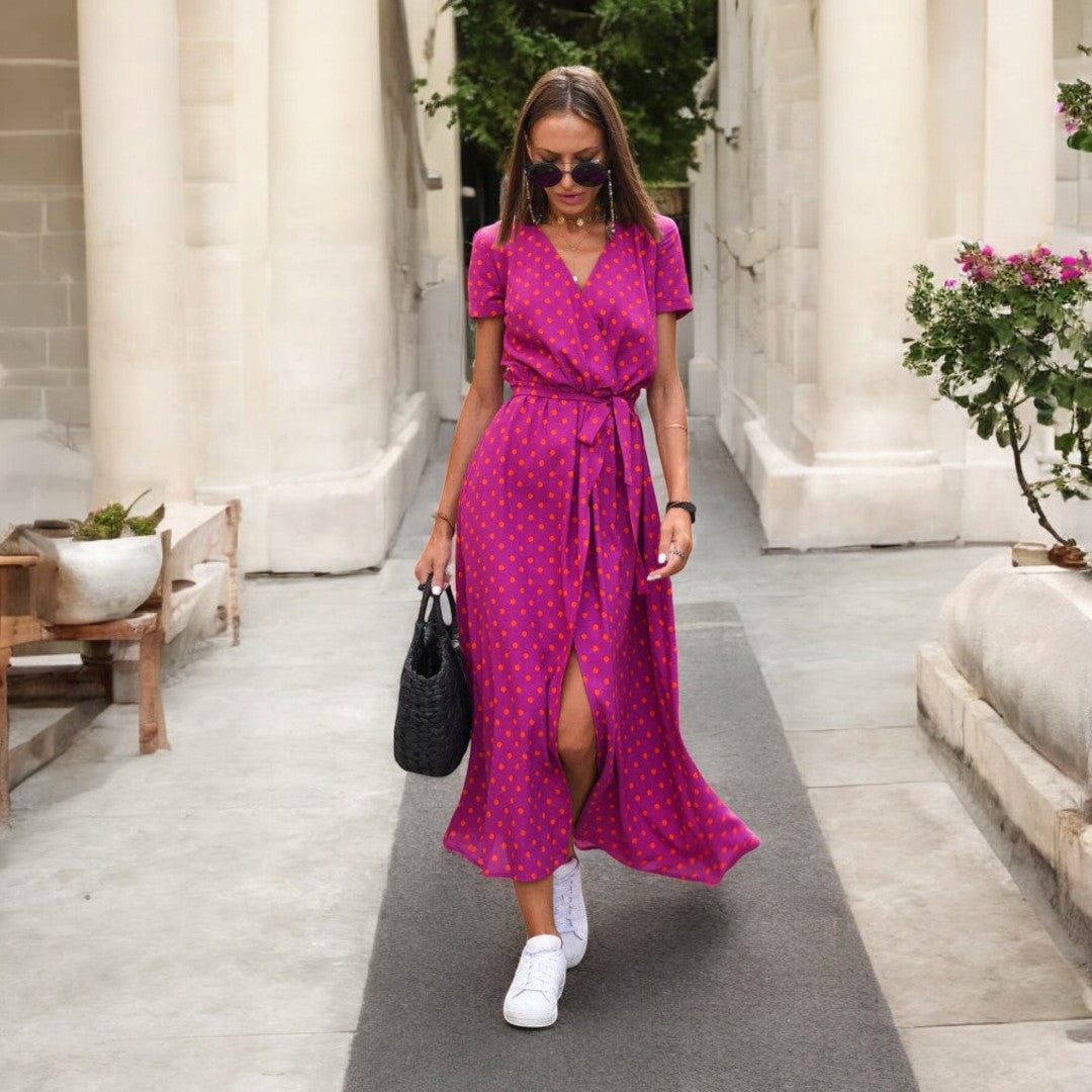 Priscilla Summer V-neck Dress